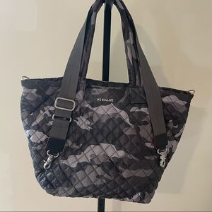 MZ Wallace Medium Grey Camo Metro Deluxe